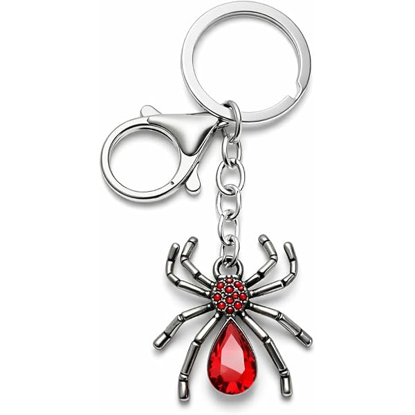 Amazon.com: Kreepsville Black Widow Web Charm Keychain – Gothic
