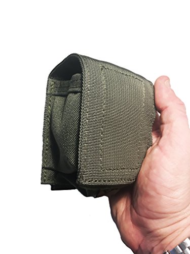 The double dip / chew can tactical military pouch - Ranger Green