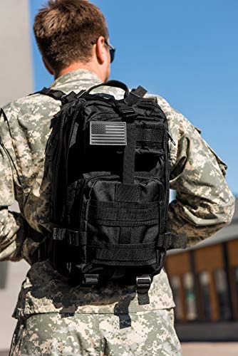 black molle backpack