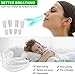 Anti Snoring Solutions Mouth Guards, 4 Set Snore Stopper Nose Vents Nasal Dilators Snoring Mouthpiece Solution Aids Snore Reducing Sleep Aid Device Stop Snoring Teeth Grinding