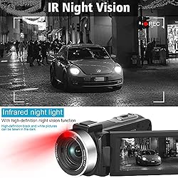 Video Camera Camcorder 4K 56MP Vlogging Camera with