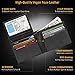 Access Denied Vegan Leather Bifold Wallets For Men - Cruelty Free Non Leather Mens Wallet With ID Window RFID Gifts For Him