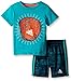 adidas Baby Boys' Tee and Active Short Set, Shock Green, 3 Months