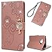 Galaxy Note 9 Case, Wallet Flip Folio Case Kickstand Card Slots Wrist String Embossed Cute Owl Diamond PU Leather Wallet Shockproof Soft TPU Rubber Bumper Slim Phone Cover for Samsung Galaxy Note 9