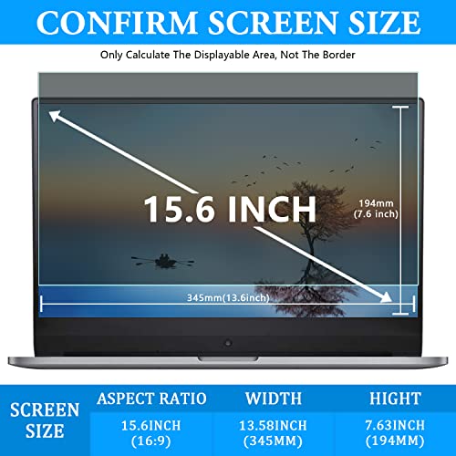 Laptop Privacy Screen 14 Inch, Removable 169 Aspect Ratio Laptop