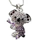 DianaL Boutique Adorable Koala Bear 3D Pendant and Necklace Gift Boxed Fashion Jewelry