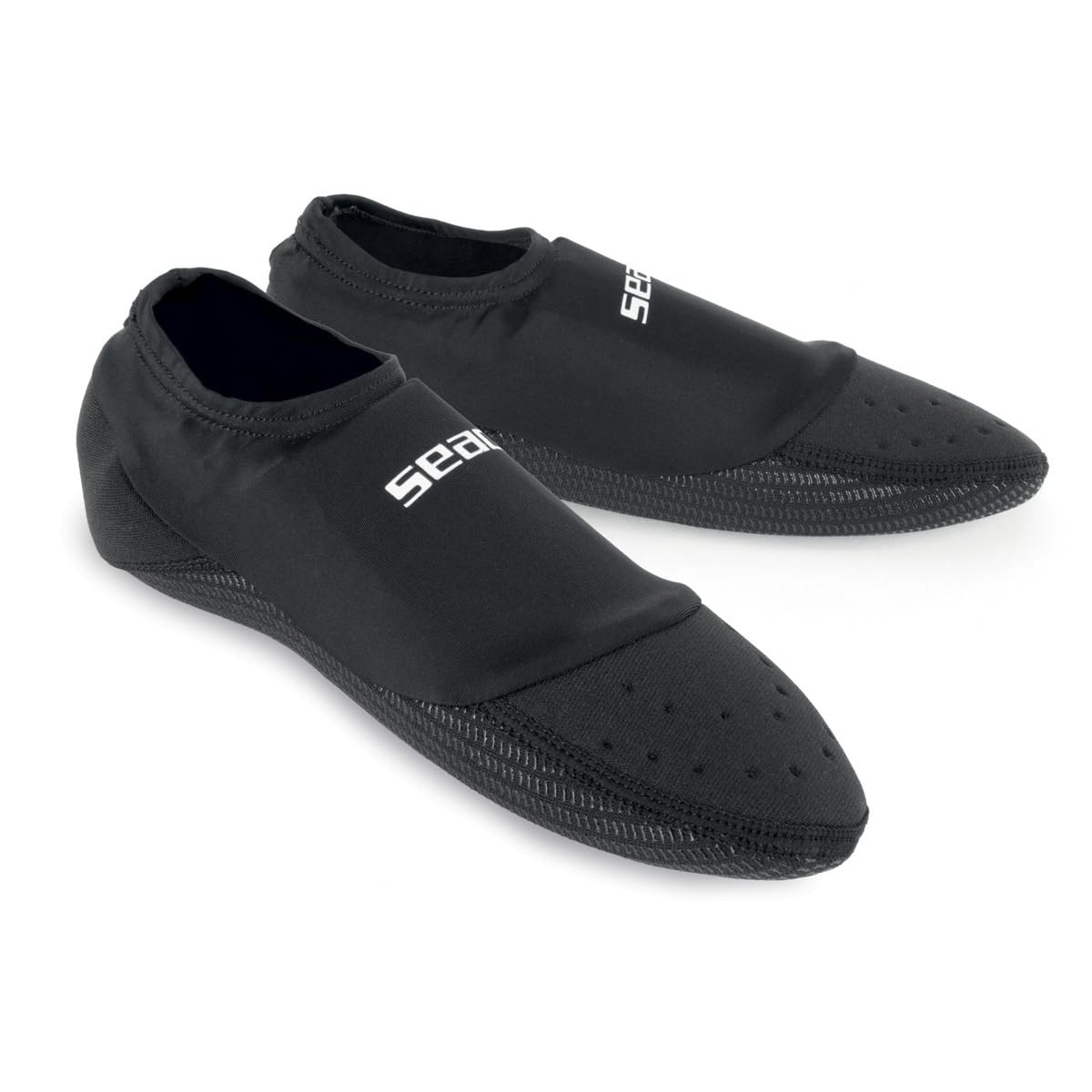 SEAC Unisex Scapin Neoprene Socks for Swimming Pool Water Aerobics Aquafitness and Combined with Diving, Black, 11.5 12.5 UK