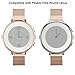 For Pebble Time Round 14mm Watch Band, ViCRiOR Quick Release Milanese Loop Stainless Steel Bracelet Watch Strap with Strong Magnet for Pebble Time Round 14mm Women,Rose Gold