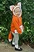 AWEHIRU TOMKIRA Baby Kids Boys Girls Cute Fox Cloak Hooded Outfits Hoodie Coat Outwear Jacket (Orange, 1-2 Years)