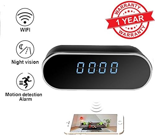 Package Birdie [LIQUIDATION SALE 67% OFF, WAS $59.99] WiFi Hidden Spy Camera Clock with Phone App, Full HD 1080P Wireless Camera with Motion Detection, Night Vision, Real time Video
