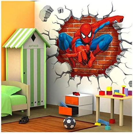 Diy Spiderman Wall Sticker Superhero Bedroom Decor Kids Poster Red Avengers Wall Sticker Removable Buy Online At Best Price In Uae Amazon Ae diy spiderman wall sticker superhero