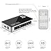 E-More 4K x 2K 3D 4 x 1 HDMI Switch with PIP and IR Wireless Remote Control 4 Port HDMI Splitter Switcher Hub Port Switches Supports PIP, 4K×2K, 3D
