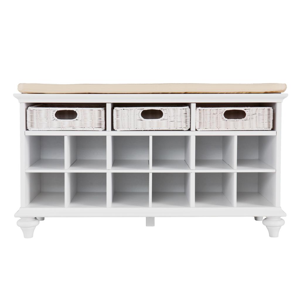 Southern Enterprises Chelmsford Entryway Bench, White Amazon.ca Home & Kitchen