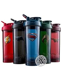 BlenderBottle Botellas para batidos Liga de la Justicia Superhéroes, Mujer maravilla, 1
