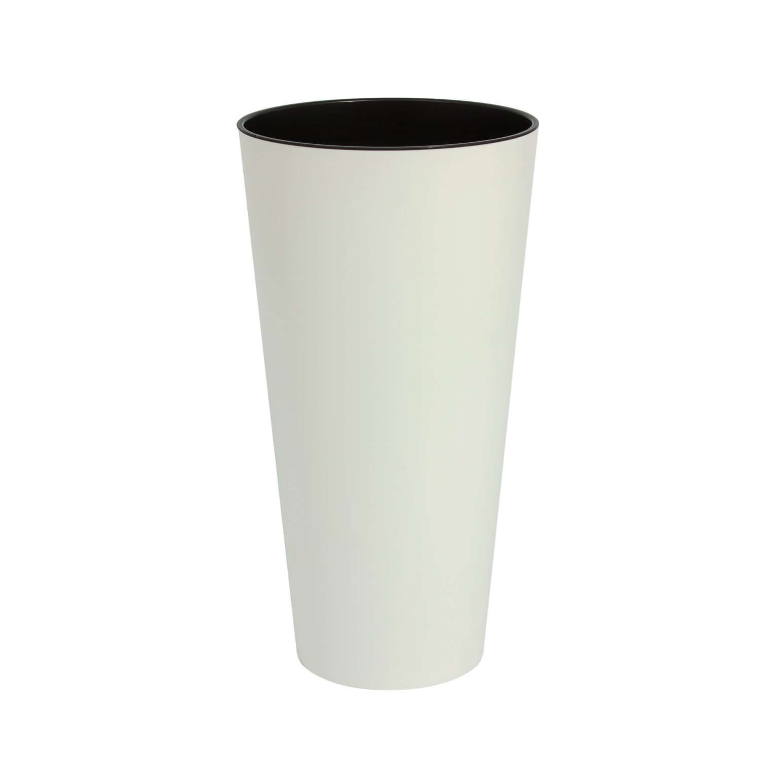 Prosper Plast DTUS200-S449 20 x 38.1 cm "Tubus" Slim Flowerpot - White