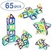 Ranphykx Magnetic Blocks, 65 Piece Magnetic Building Blocks Set Magnetic Tiles Educational Toys for Kids