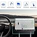 Tesla Model 3 Screen Protector CA007 BASENOR 9H Hardness HD Tempered Glass Film Model 3 Car Navigation Screen Protector, Clear