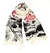 Olina Women's High-Grade Elegant Hand Painted 100% Pure Wool Scarf Shawl