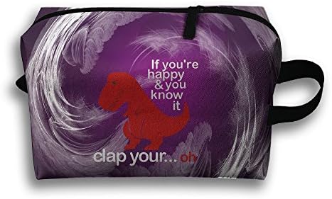 Dinosaur Cool Makeup Bags Multifunction High Grade Travel Case Brush Organizer