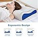 LANGRIA Memory Foam Pillow for Sleeping, Contour Orthopedic Cervical Pillow for Neck Pain, Adjustable Side Sleeper Bed Pillow Support for Back, Stomach, Side Sleepers with Breathable Cover,CertiPUR-US