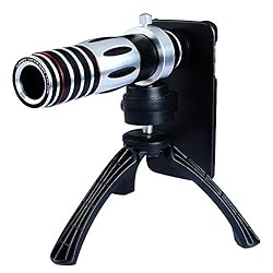See Apexel 5X-15X Optical Zoom Manual Focus Telephoto Telescope Camera Phone Lens with Tripod Holder/Hard Cover Case for Samsung Galaxy S7 Details