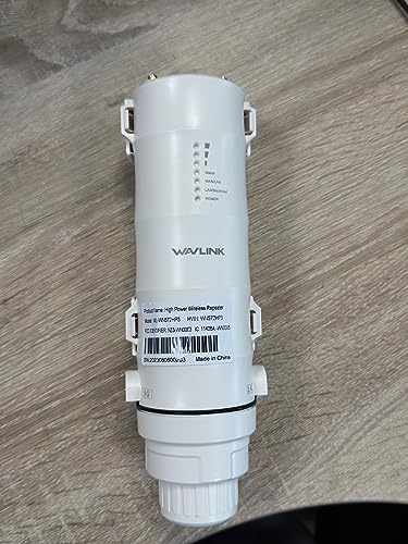 AC1200 Outdoor WiFi Repeater, WAVLINK High Power Outdoor Weatherproof WiFi Range Extender/Wireless Access Point/mesh Agent with Passive POE, Dual Band 4x7dBi for Working from Home