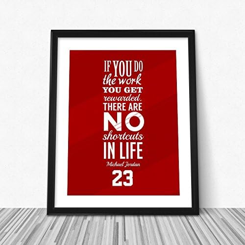 Michael Jordan Shortcuts Quote Poster Wall Print