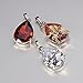 JEWELRIESHOP Super Bling Bling Classic Design Cubic Zirconia CZ Pear Shape Tear Drop Pendant Necklace