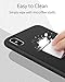 Anker Silicone Case, KARAPAX Silicone Gel Rubber Shockproof Case Cover with Soft Microfiber Cloth Cushion [Support Wireless Charging] [Slim Fit] for iPhone X - Black