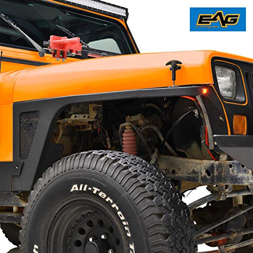EAG Front Fender Flare with LED Eagle Lights Armor Fit for 8795