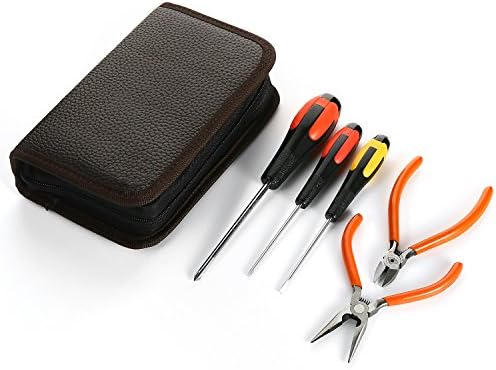 Pliers Set with Needle Nose Pliers, Wire Cutters, Phillips Screwdriver and Slotted Screwdriver Professional Repair Tool Kit