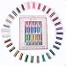 Extra Fine Glitter Set 32 Pack - Non-Toxic Ultra Fine Holographic, Metallic, Iridescent Color Shakers - for Slime Supplies, Art, Crafts, Body, Face, Nail, Hair - Bonus Chunky Glitter Sequin Flakes