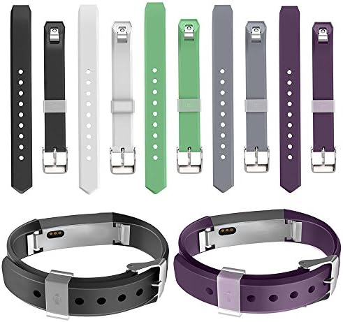 Newest Replacement Wristband With Secure Clasps for Fitbit Alta (5 Color, Free Size)