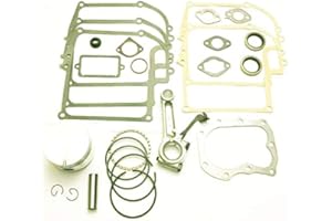 Lil Red Barn Compatible with Briggs & Stratton 8hp Model Ranges 190400 Through 196799 Engine Overhaul Rebuild Kit with Piston,Rings, Connecting Rod, Gaskets, and Seals