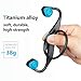 Bone Conduction Headphones Bluetooth Wireless Titanium HiFi Stereo with Mic for Running Driving Cycling IP55 Waterproof Open Ear Sports Headsets for iphone Android other Bluetooth Devices Sky Grey