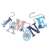 I AM ONE Banner Baby Boy Birthday Ahoy Nautical Party Supplies 4ft Long SUNBEAUTY (I AM ONE)