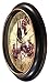 Infinity Instruments LTD. Pinot 12 inch Rustic Round Non-Ticking Silent Battery Operated Easy to Read Wall Clock for Living Room, Bedroom, Kitchen, Home Office