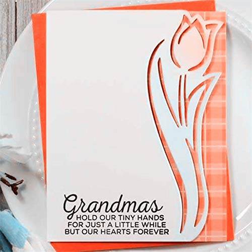 Arts Crafts Tulip Edge Border Metal Cutting Dies Stencils for Card Making Decorative Embossing Suit Paper Cards Stamp DIY - Thumbnail 6