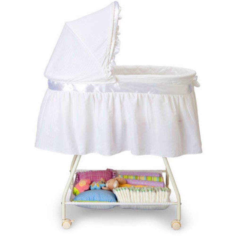 portable baby bassinet newborn cradle white moses basket infant nursery