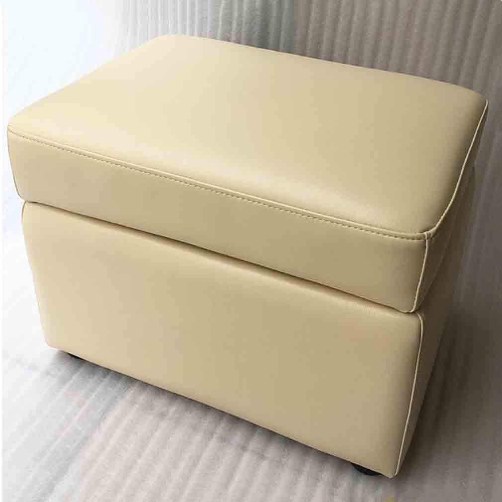 YCSD Plegable Cuero De Imitación Otomana De Almacenamiento con La