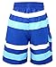 Boy's Quick Dry UPF 50+ Sun Protection Swimsuit Beach Shorts,Stripe,L