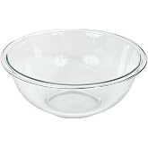 Pyrex 325 (2.5Qt) Glass Mixing Bowl - Made in USA | Tempered Glass | Thick Glass Walls | Wide Rim | Nesting Design | Mixing B