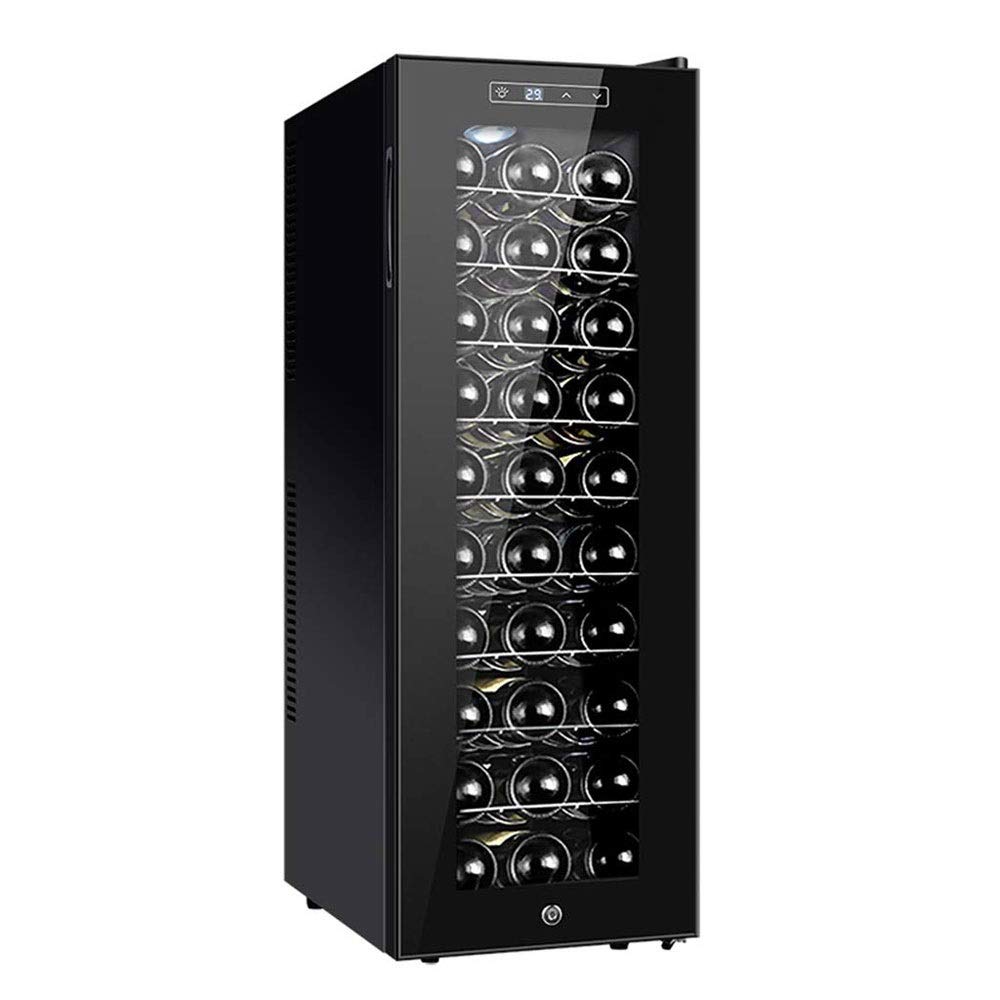 DHINGM Wine Coolers Fridges Wine Fridge Freestanding,Air-Cooled Constant Temperature and Humidity Wine Cooler with Smart Touch Screen,Lock & Key