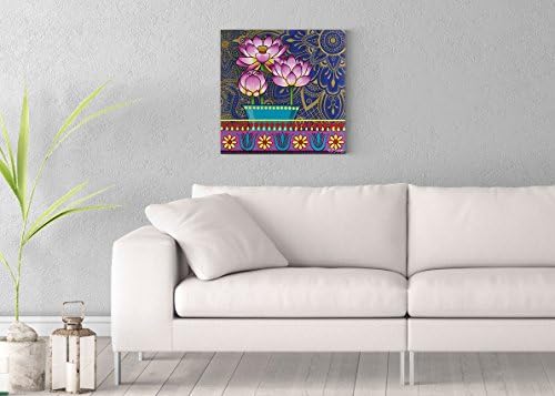 Mehndi Magic Printed on 20x20 Canvas Wall Art by Pennylane