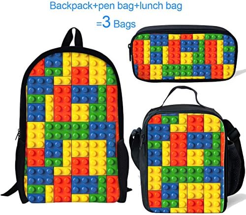 School Backpack for Teens Cute School Bookbag Set Pencil Case Lunch Bags