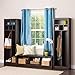Prepac Space-Saving Entryway Hall Tree, 13Lx23.5Wx72.5H, Espresso