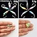 Krazywolf 45 Pieces Glow in Dark Ice Fishing Jig Kit