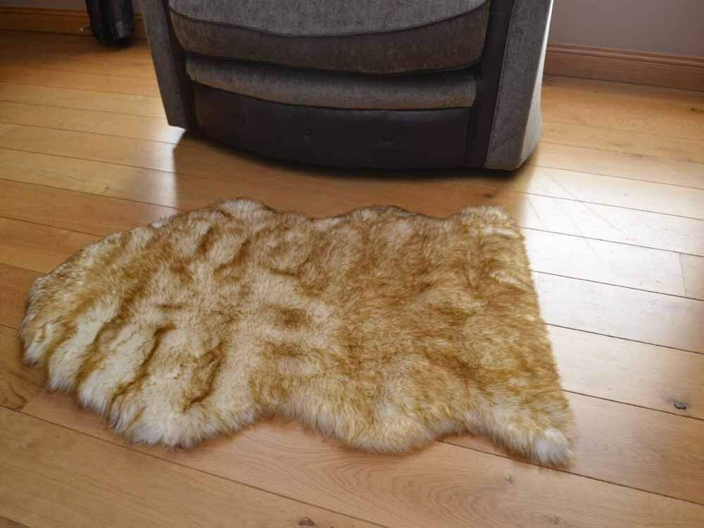 Buy Rugs LTD Brown Tip Faux Fur Sheepskin Style Rug