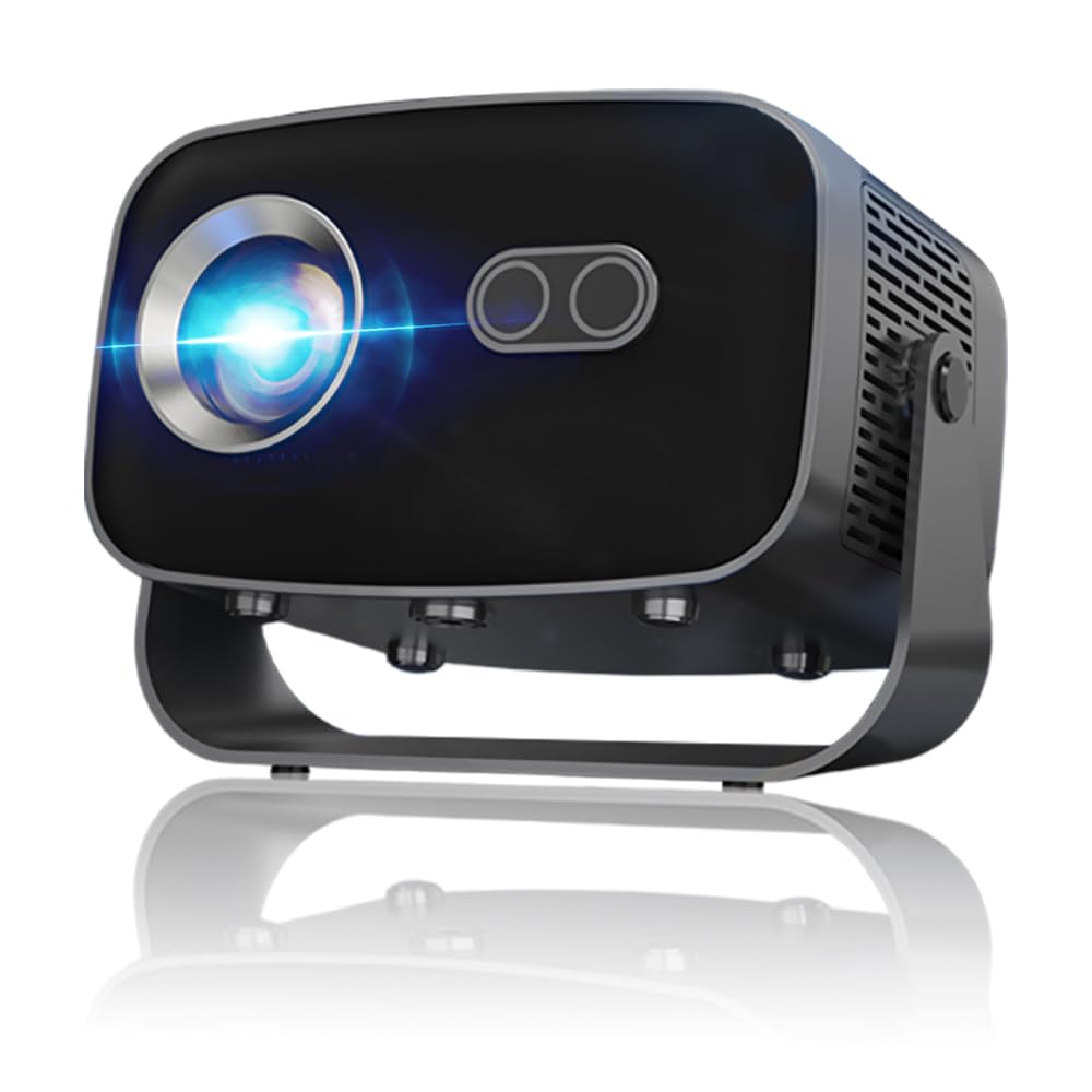 Photo 1 of ***MISSING POWER CABLE AND REMOTE*** LONAISCI Projector with WIFI 6 and Bluetooth 5.0, HDR10 4K Support Smart Projector, Auto Keystone Electric Focus Portable Projctor, Android 13.0 Auto Keystone Correction Outdoor Projector