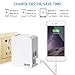 JOTO 4 Ports USB Wall Charger Power Adapter (25W/5A) with Smart IC Intelligent High Speed Charging for Apple, Android and All Other USB Devices (4 outlets USB Travel Charger) (White)